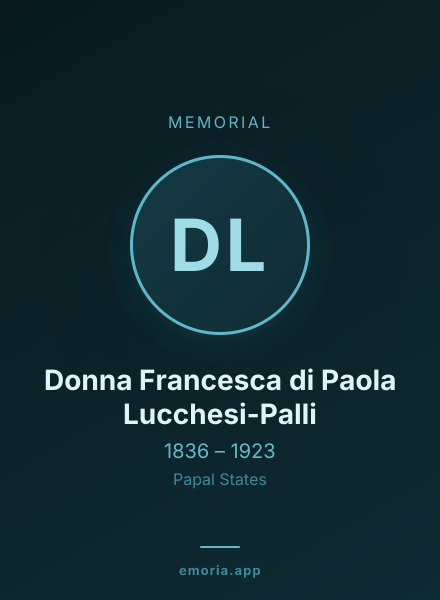 Memorial portrait of Donna Francesca di Paola Lucchesi-Palli