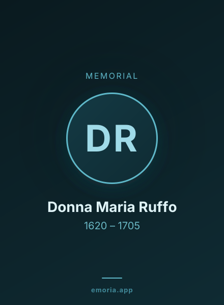 Memorial portrait of Donna Maria Ruffo