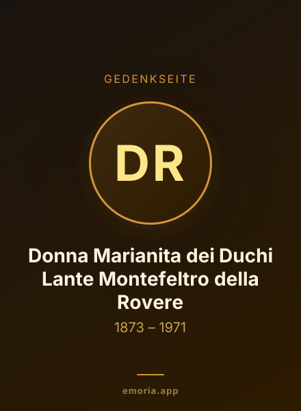 Gedenkportrait von Donna Marianita dei Duchi Lante Montefeltro della Rovere