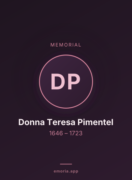 Memorial portrait of Donna Teresa Pimentel