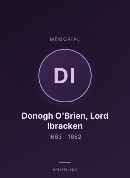 Memorial portrait of Donogh O'Brien, Lord Ibracken