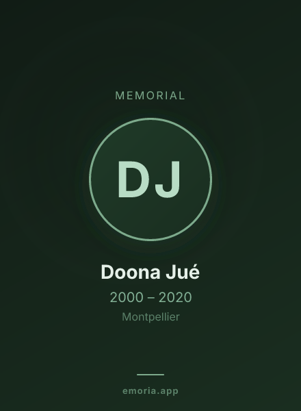 Memorial portrait of Doona Jué