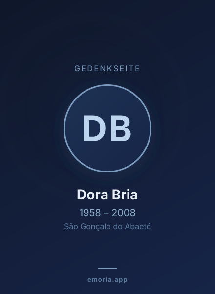Gedenkportrait von Dora Bria