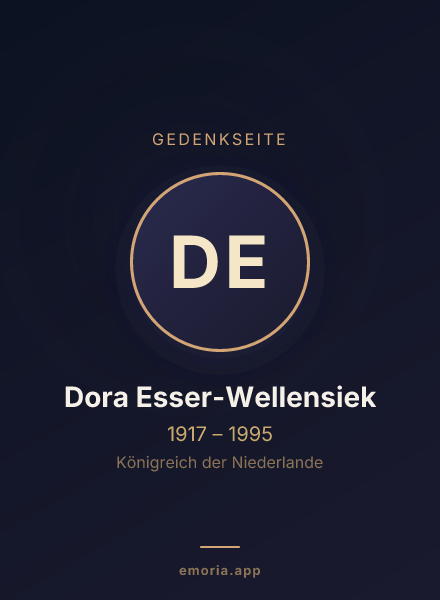 Gedenkportrait von Dora Esser-Wellensiek