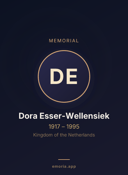 Memorial portrait of Dora Esser-Wellensiek