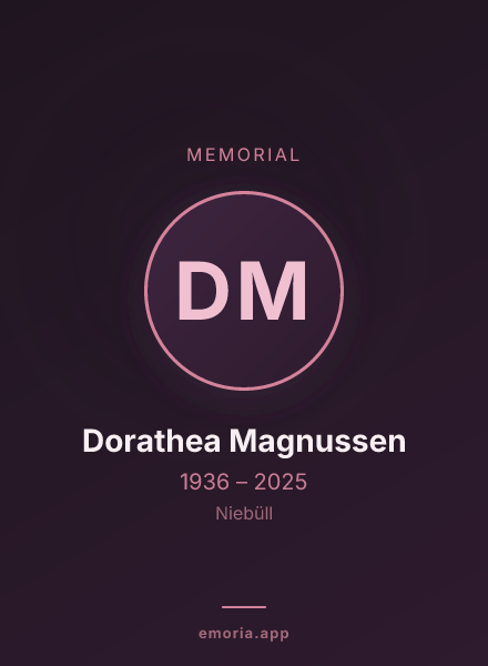 Memorial portrait of Dorathea Magnussen