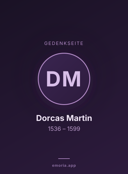 Gedenkportrait von Dorcas Martin