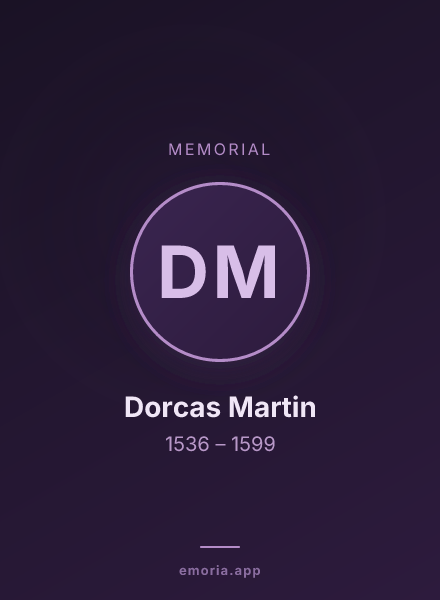 Memorial portrait of Dorcas Martin