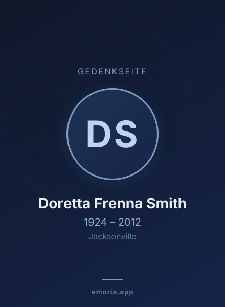 Gedenkportrait von Doretta Frenna Smith