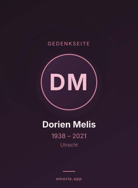 Gedenkportrait von Dorien Melis