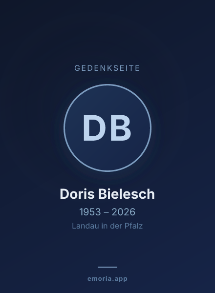 Gedenkportrait von Doris Bielesch