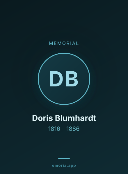Memorial portrait of Doris Blumhardt