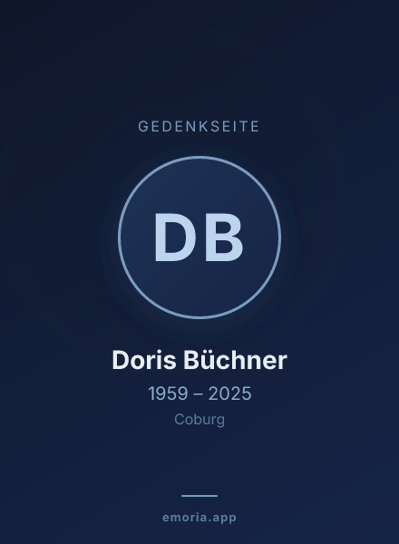 Gedenkportrait von Doris Büchner