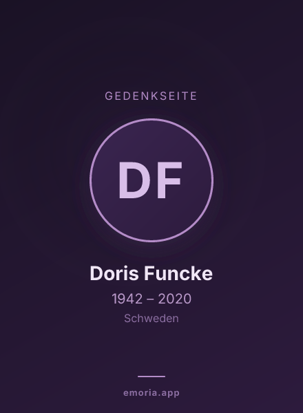 Gedenkportrait von Doris Funcke