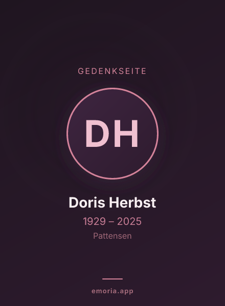Gedenkportrait von Doris Herbst