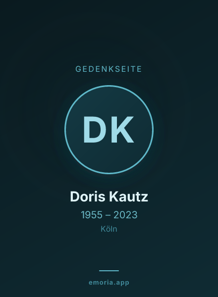 Gedenkportrait von Doris Kautz