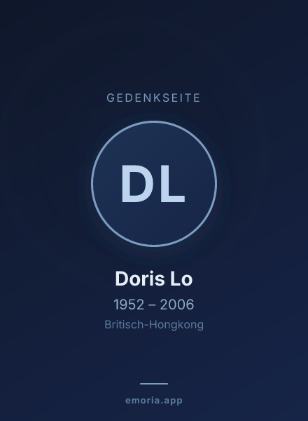 Gedenkportrait von Doris Lo