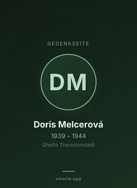 Gedenkportrait von Doris Melcerová