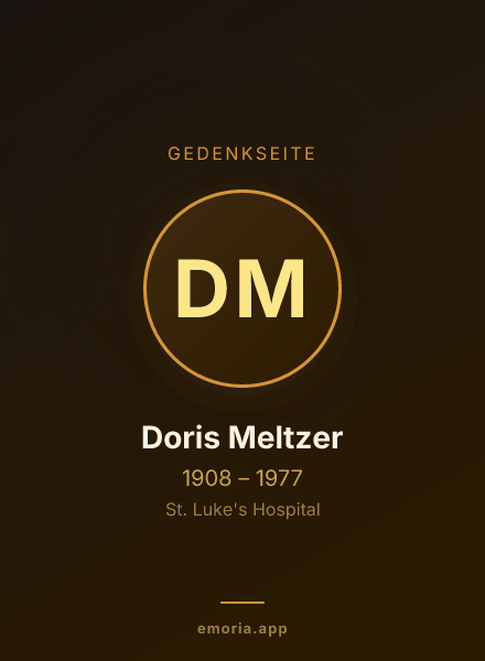 Gedenkportrait von Doris Meltzer
