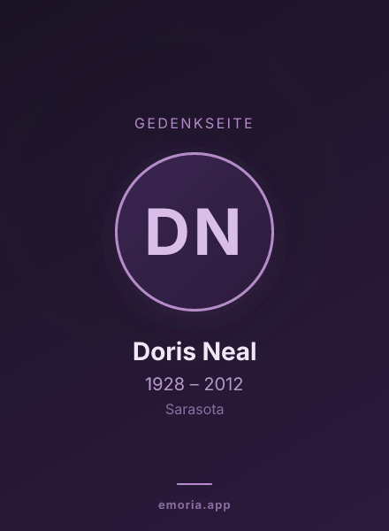 Gedenkportrait von Doris Neal