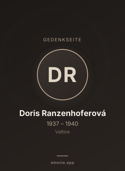 Gedenkportrait von Doris Ranzenhoferová