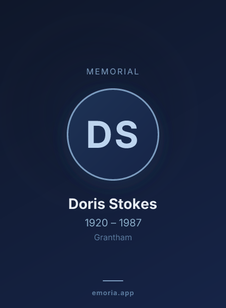 Memorial portrait of Doris Stokes