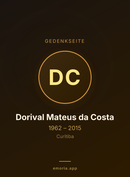 Gedenkportrait von Dorival Mateus da Costa
