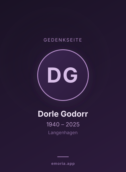 Gedenkportrait von Dorle Godorr