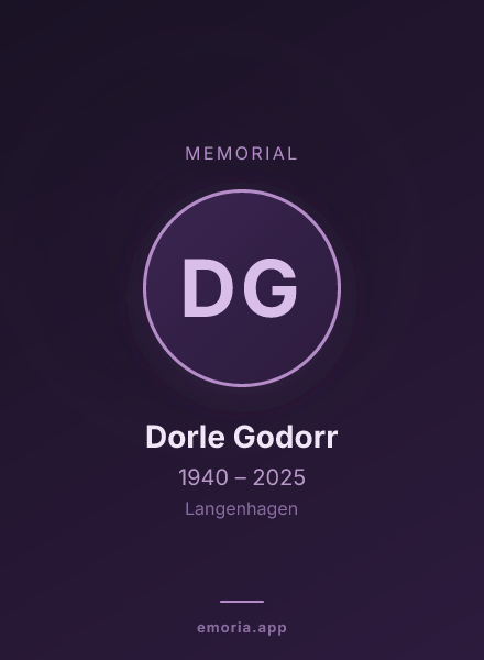 Memorial portrait of Dorle Godorr