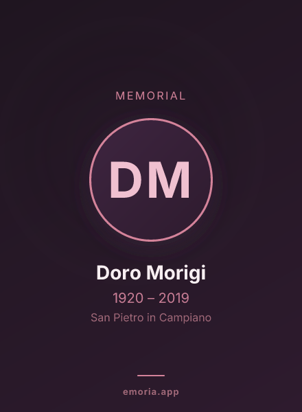 Memorial portrait of Doro Morigi