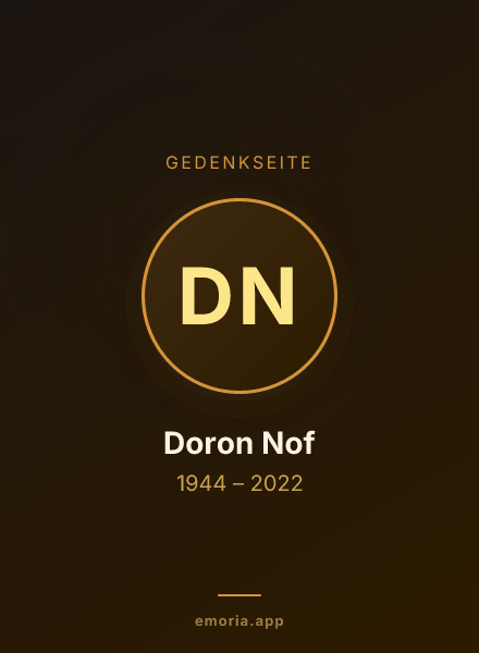 Gedenkportrait von Doron Nof