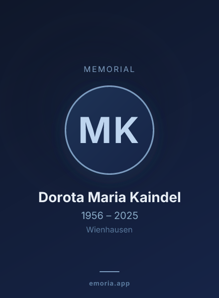 Memorial portrait of Mag. Dorota Maria Kaindel