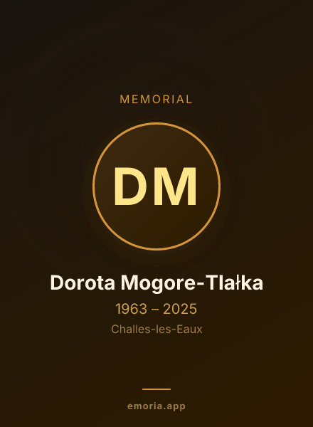 Memorial portrait of Dorota Mogore-Tlałka