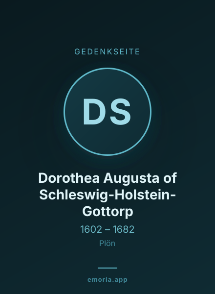Gedenkportrait von Dorothea Augusta of Schleswig-Holstein-Gottorp
