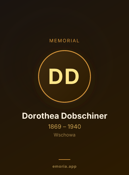 Memorial portrait of Dorothea Dobschiner