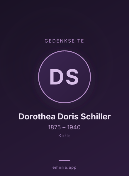 Gedenkportrait von Dorothea Doris Schiller