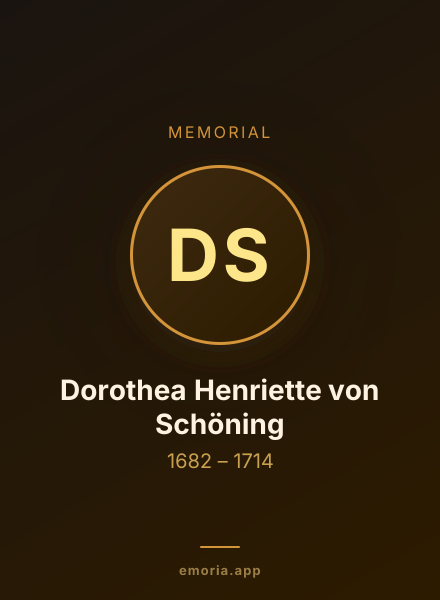Memorial portrait of Dorothea Henriette von Schöning