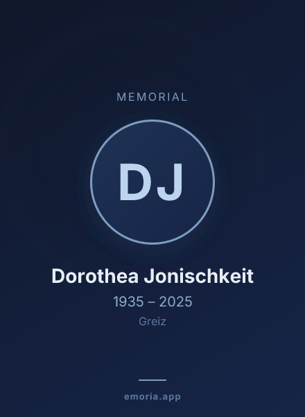 Memorial portrait of Dorothea Jonischkeit