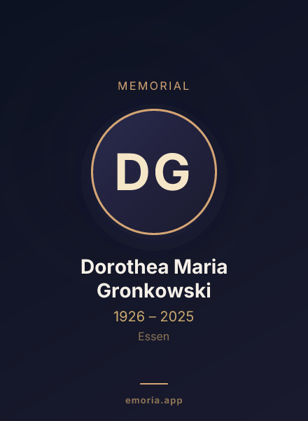Memorial portrait of Dorothea Maria Gronkowski