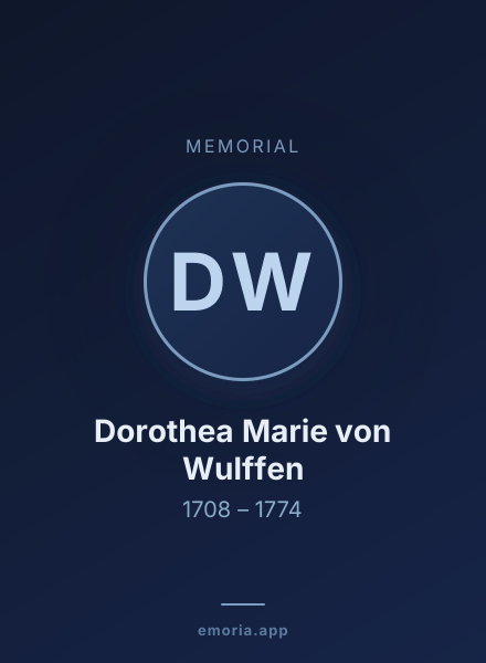 Memorial portrait of Dorothea Marie von Wulffen