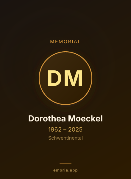 Memorial portrait of Dorothea Moeckel