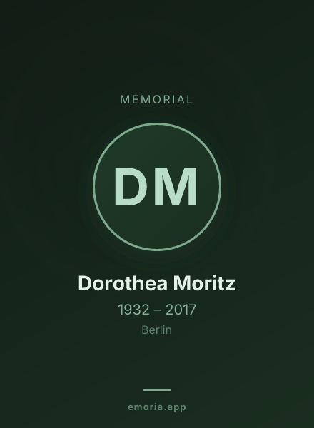 Memorial portrait of Dorothea Moritz