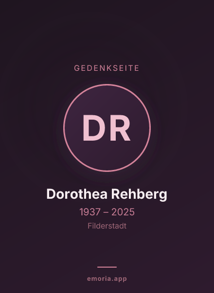 Gedenkportrait von Dorothea Rehberg
