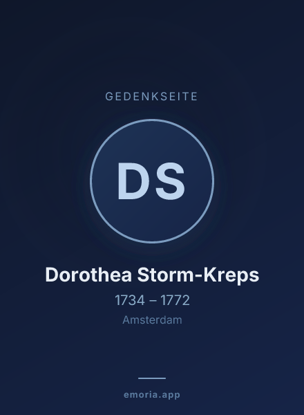 Gedenkportrait von Dorothea Storm-Kreps
