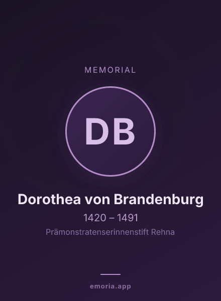 Memorial portrait of Dorothea von Brandenburg