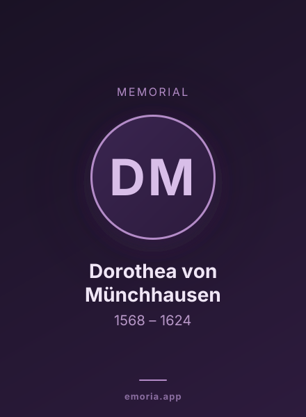 Memorial portrait of Dorothea von Münchhausen