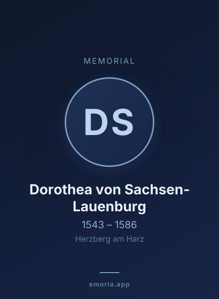 Memorial portrait of Dorothea von Sachsen-Lauenburg