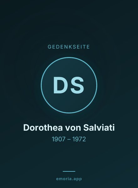 Gedenkportrait von Dorothea von Salviati
