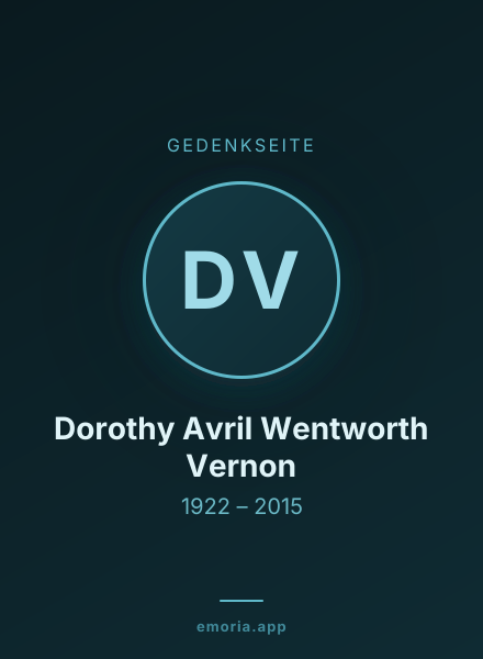 Gedenkportrait von Dorothy Avril Wentworth Vernon