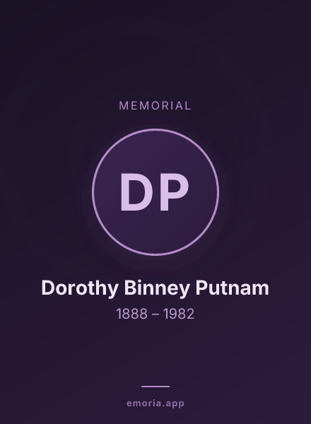 Memorial portrait of Dorothy Binney Putnam